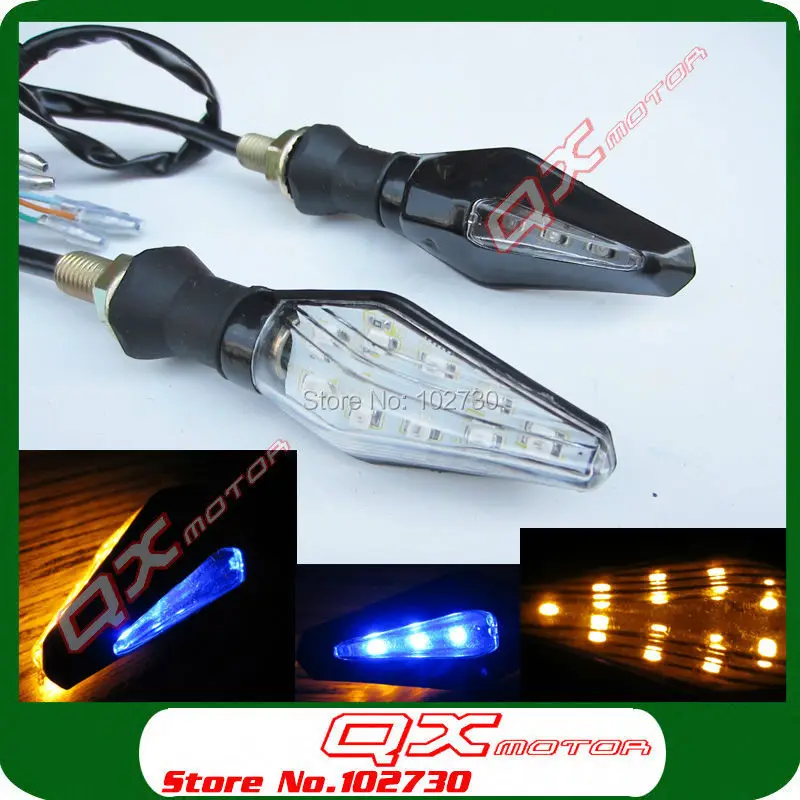 1 pair High Qualtiy Dirt Bike ATV Quad Motorcycle Street Bike Scooter USE NEW LED Turn Signal Indicators Lights Free shipping
1 pair High Qualtiy Dirt Bike ATV Quad Motorcycle Street Bike Scooter USE NEW LED Turn Signal Indicators Lights Free shipping