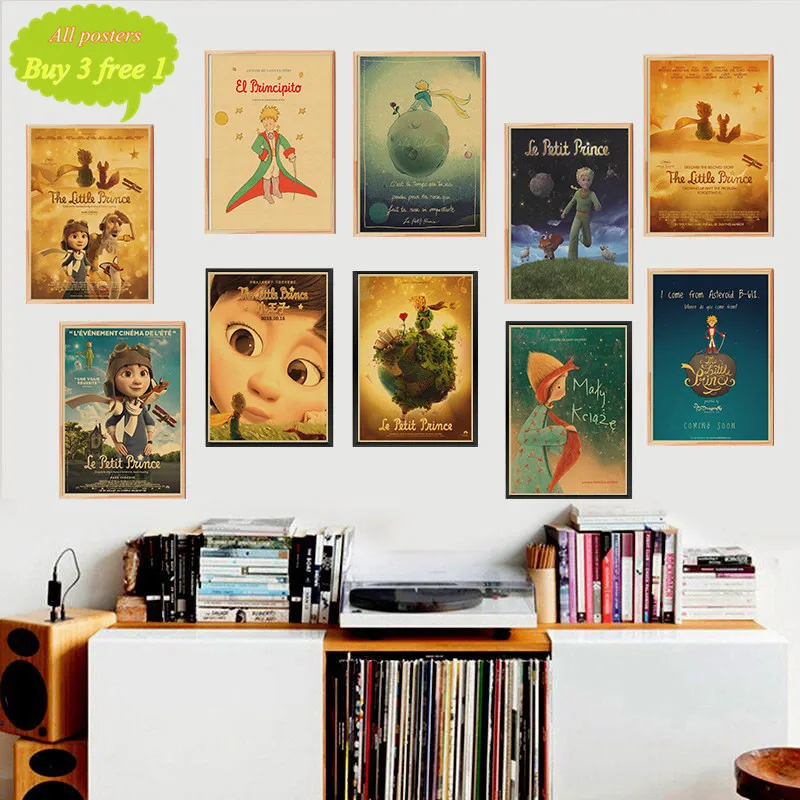 Home Decor The Little Prince Matte Kraft Paper Vintage Poster Cartoon Murals Animation Kids Paintings Poster
Home Decor The Little Prince Matte Kraft Paper Vintage Poster Cartoon Murals Animation Kids Paintings Poster