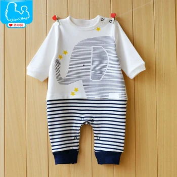 YiErYing Baby Romper Spring and Autumn Cartoon Elephant Newborn Long Sleeved 100%cotton Lovely Jumpsuits
YiErYing Baby Romper Spring and Autumn Cartoon Elephant Newborn Long Sleeved 100%cotton Lovely Jumpsuits