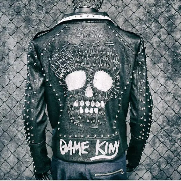 New Motorcycle Jacket Men hip hop lapel rivet print Vintage Retro Moto Faux Punk Jackets Clothing Coats Slim Fit Size M-2XL
New Motorcycle Jacket Men hip hop lapel rivet print Vintage Retro Moto Faux Punk Jackets Clothing Coats Slim Fit Size M-2XL