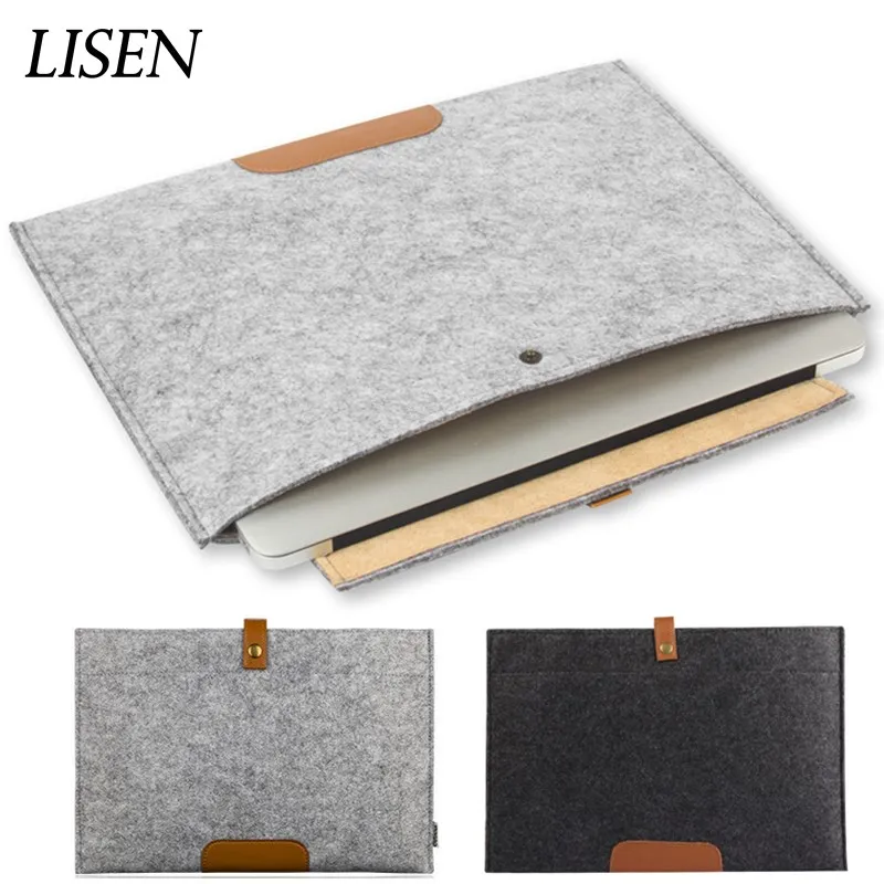 LISEN New Soft Laptop Sleeve Casual briefcase For Apple Macbook Air Pro Retina 11 12 13 15 Notebook Cover For new touch bar bag
LISEN New Soft Laptop Sleeve Casual briefcase For Apple Macbook Air Pro Retina 11 12 13 15 Notebook Cover For new touch bar bag