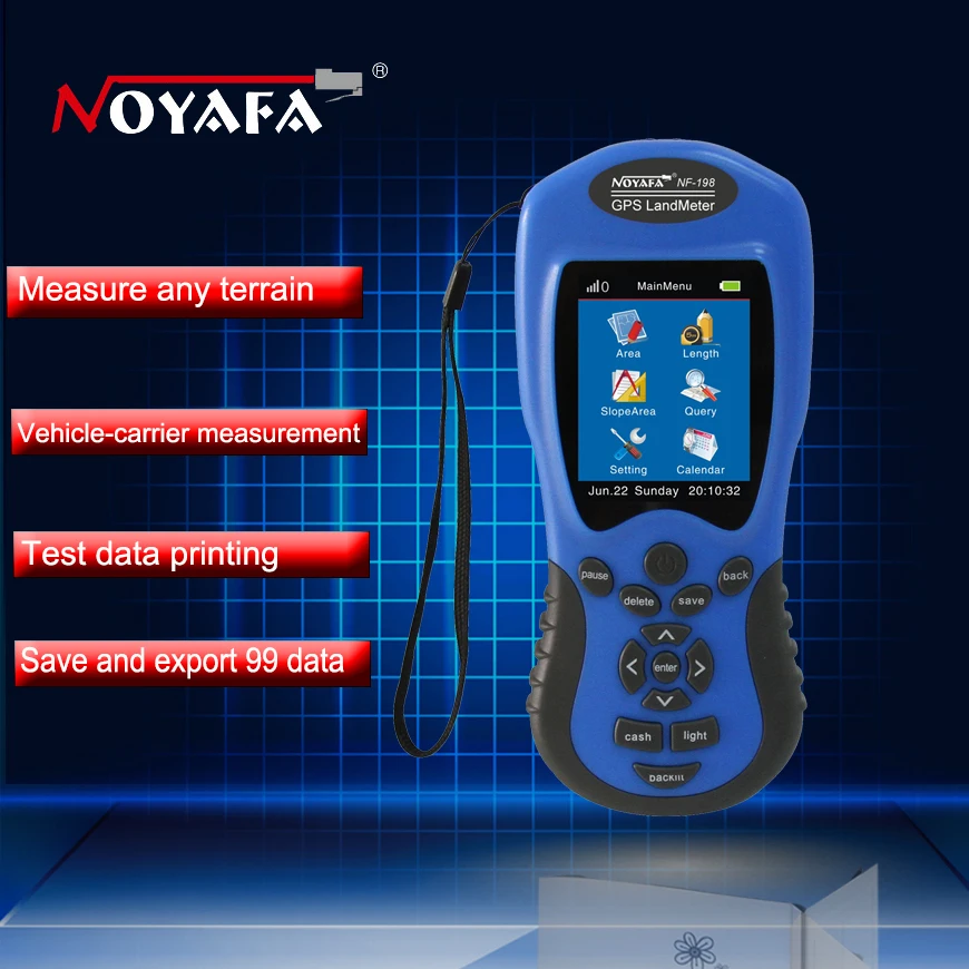 GPS Test Devices GPS Land meter Can display measuring value, figure track and automatically calculate price measurement NF-198
GPS Test Devices GPS Land meter Can display measuring value, figure track and automatically calculate price measurement NF-198