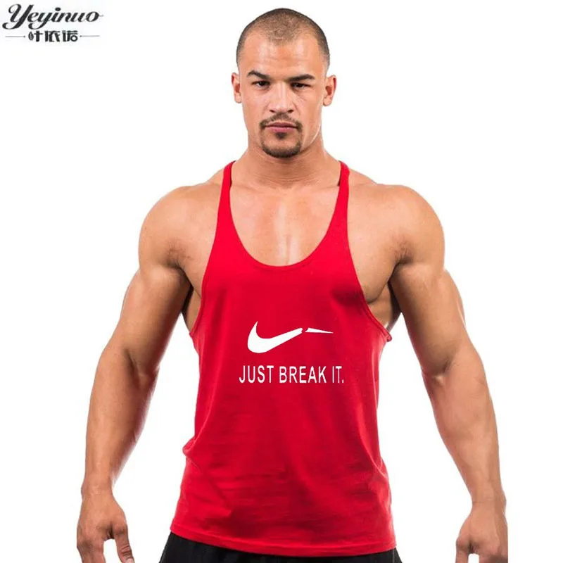 Image 2017Brand clothing Fitness Tank Top Men Stringer Golds Bodybuilding Muscle Shirt Workout Vest gyms Undershirt 21 kinds of color