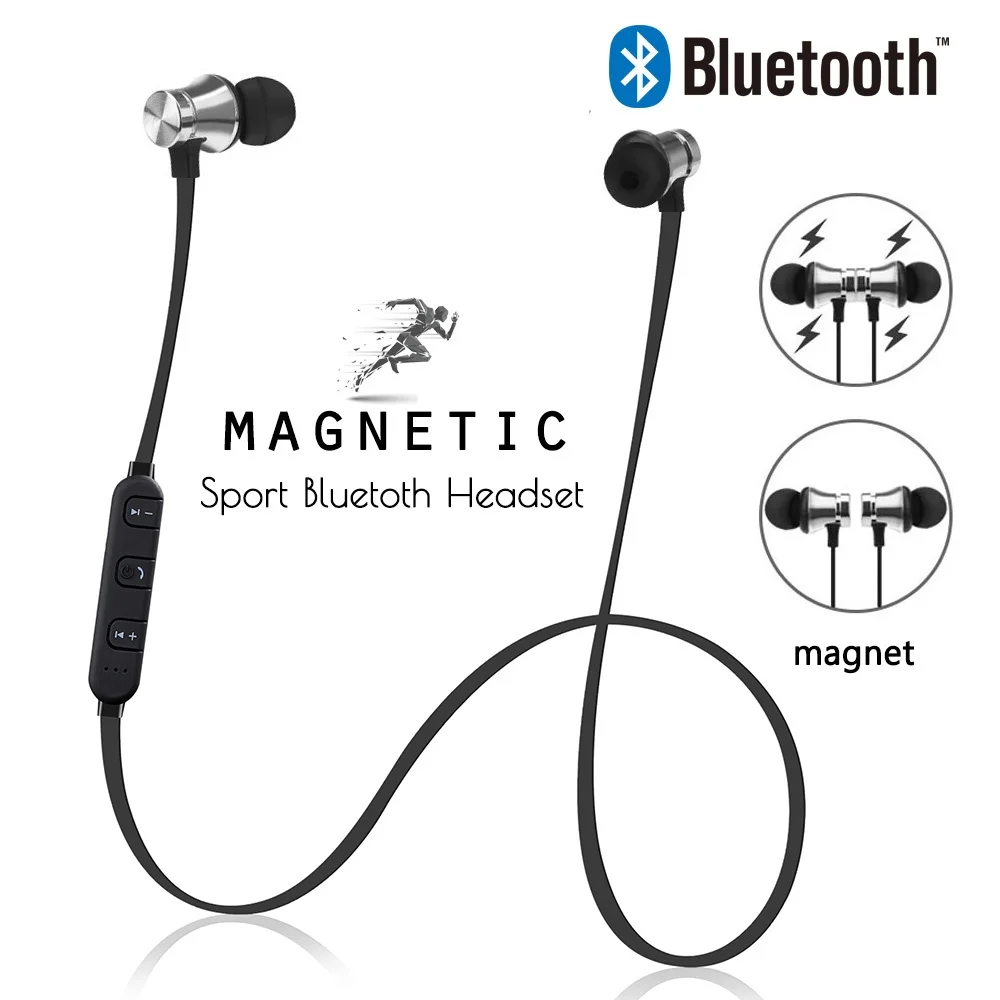 Фото Bluetooth-наушники Teamyo магнитные наушники беспроводная спортивная Гарнитура басовые
