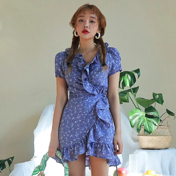 Super Cute! Ruffles Trim Summer Flower Short Dress Petite Kawaii Robe Femme Vestido Mujer Romantic Vestiti Donna
Super Cute! Ruffles Trim Summer Flower Short Dress Petite Kawaii Robe Femme Vestido Mujer Romantic Vestiti Donna