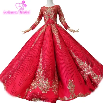 Red Gold Crystals Waves Prom Dresses 2019 Designer Long Sleeve O Neck Sexy Princess Ball Gown Prom Gowns Long Formal Party Dress
Red Gold Crystals Waves Prom Dresses 2019 Designer Long Sleeve O Neck Sexy Princess Ball Gown Prom Gowns Long Formal Party Dress