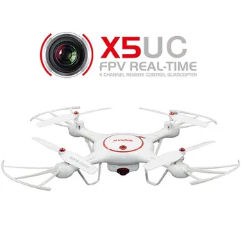 Syma X5UC RC Quadcopter 2.4G 4 Channel 6-Axis Gyro Hover Function,Flip Stunts,Headless Mode, HD Camera,Barometer Set Height RTF
Syma X5UC RC Quadcopter 2.4G 4 Channel 6-Axis Gyro Hover Function,Flip Stunts,Headless Mode, HD Camera,Barometer Set Height RTF