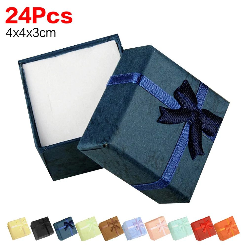 Cheap 24pcs/lot 4*4*3cm gift boxes jewelry earring bracelet ring royalblue square carton bow case
Cheap 24pcs/lot 4*4*3cm gift boxes jewelry earring bracelet ring royalblue square carton bow case