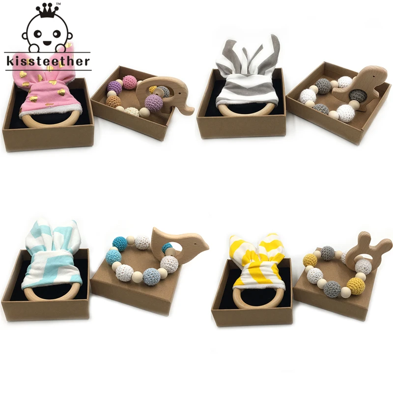 Wooden Animal Baby Teether Bangle Toy Teething Ring Bunny Ear Can Chew Teething Jewelry Wood Crochet Bead Teething Ring Bracelet
Wooden Animal Baby Teether Bangle Toy Teething Ring Bunny Ear Can Chew Teething Jewelry Wood Crochet Bead Teething Ring Bracelet