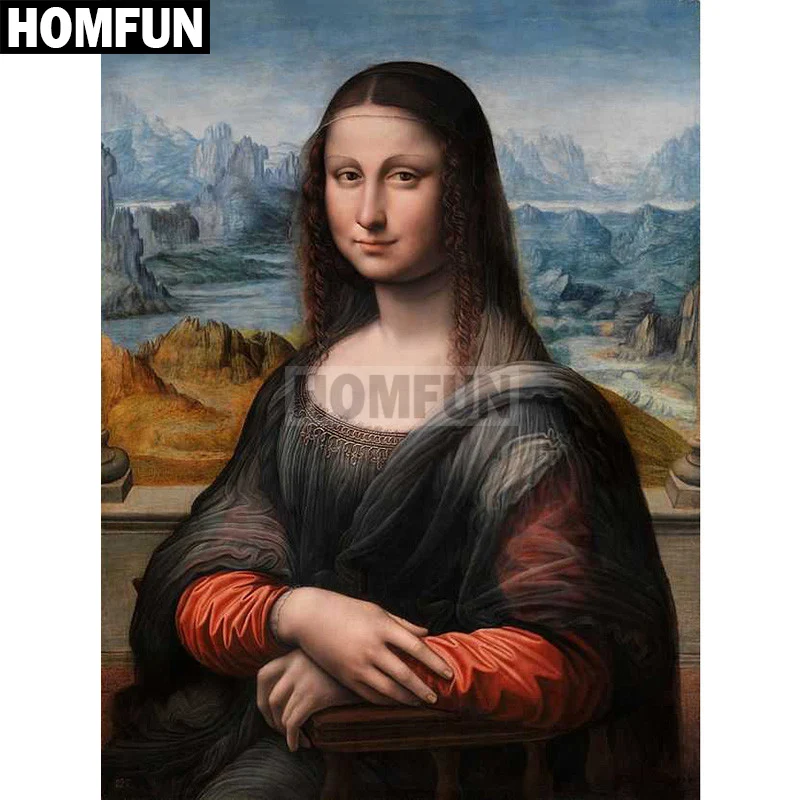 HOMFUN Full Square/Round Drill 5D DIY Diamond Painting "Mona Lisa" Embroidery Cross Stitch 5D Home Decor Gift A02647
HOMFUN Full Square/Round Drill 5D DIY Diamond Painting "Mona Lisa" Embroidery Cross Stitch 5D Home Decor Gift A02647