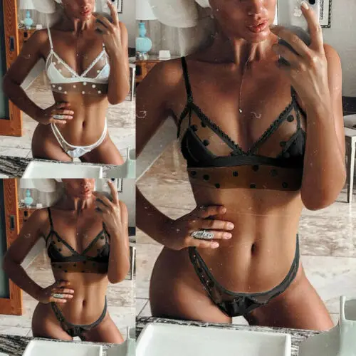 HIRIGIN Womens Sexy Lingerie Lace Top Bra Ladies Thong Underwear Set Nightwear Sleepwear
HIRIGIN Womens Sexy Lingerie Lace Top Bra Ladies Thong Underwear Set Nightwear Sleepwear