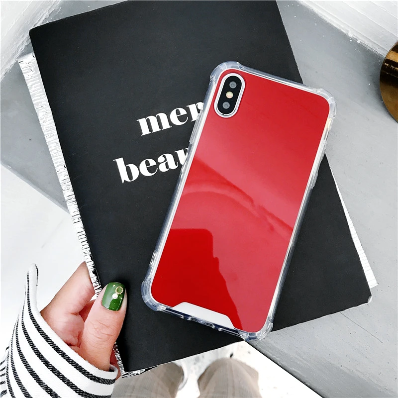 Mirror Phone Case for iPhone 7 8 Plus TPU Back Protect Case for iPhone X Xr Xs Max 6 S 8 Plus Cover Reflect Girly Cute Case Capa Mirror Phone Case for iPhone 7 8 Plus TPU Back Protect Case for iPhone X Xr Xs Max 6 S 8 Plus Cover Reflect Girly Cute Case Capa