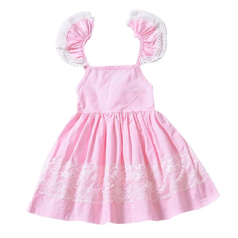 pink color baby girl summer clothes cuet Sleeveless lace girl dress Knee-length Flowers ruffles cotton Party Sundress vestido
pink color baby girl summer clothes cuet Sleeveless lace girl dress Knee-length Flowers ruffles cotton Party Sundress vestido