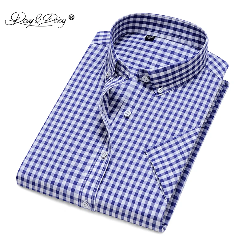 DAVYDAISY Men Shirt 100% Cotton Male Short Sleeve Shirts Men Summer Shirt Man Plaid Shirt Male Brand Clothes Soft DS310
DAVYDAISY Men Shirt 100% Cotton Male Short Sleeve Shirts Men Summer Shirt Man Plaid Shirt Male Brand Clothes Soft DS310
