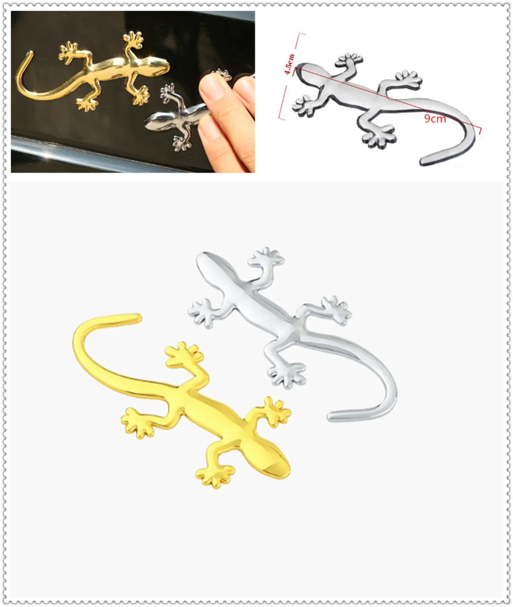 3D Auto Motorcycle Styling Applique Car Sticker Animal Gecko for Chevrolet Volt SS Chevelle FNR 1970 1967 Impala Chaparral | Автомобили и
