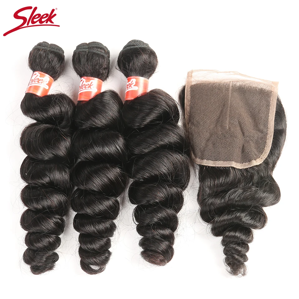 Sleek Indian Hair Bundles With Closure Loose Wave Bundles With Closure Non Remy Human Hair 3 Bundles With Closure
Sleek Indian Hair Bundles With Closure Loose Wave Bundles With Closure Non Remy Human Hair 3 Bundles With Closure