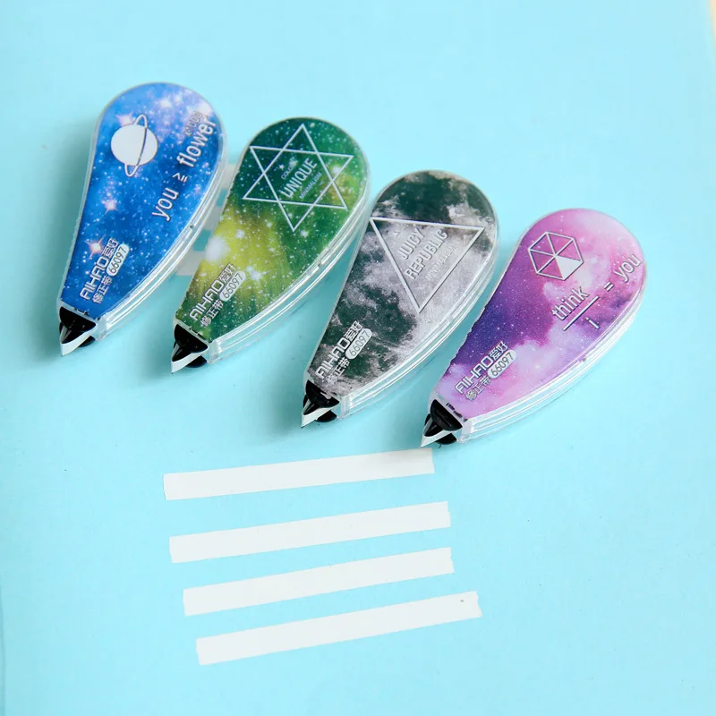4 pcs/lot Fantasitic Starry Sky Correction Tape for School Student Office Correct Tool Stationery Gift Cute Creative Supply
4 pcs/lot Fantasitic Starry Sky Correction Tape for School Student Office Correct Tool Stationery Gift Cute Creative Supply
