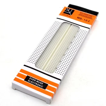 50pcs Test Plate 830 Welding Point PCB Bread Board MB-102 MB102 Test Develop White / Transparent DIY
50pcs Test Plate 830 Welding Point PCB Bread Board MB-102 MB102 Test Develop White / Transparent DIY