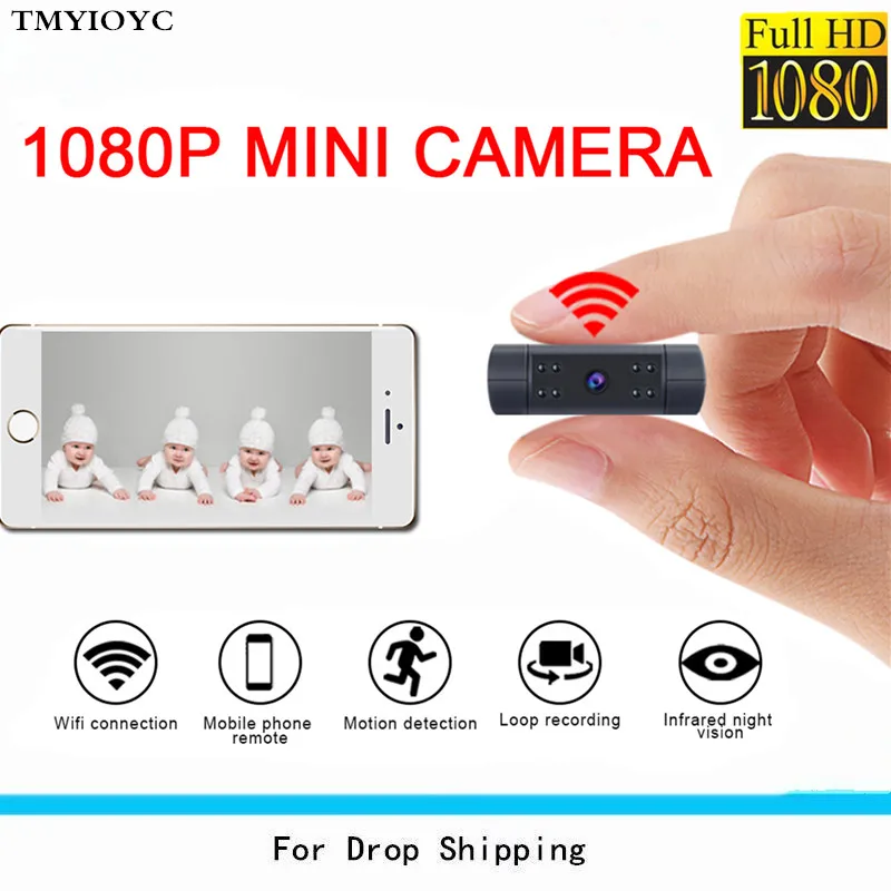 New HD 1080P Mini Camera Wifi Wireless Connection Mini Cam Infrared Night Vision motion Detection Mini Camcorder Secret Camera
New HD 1080P Mini Camera Wifi Wireless Connection Mini Cam Infrared Night Vision motion Detection Mini Camcorder Secret Camera