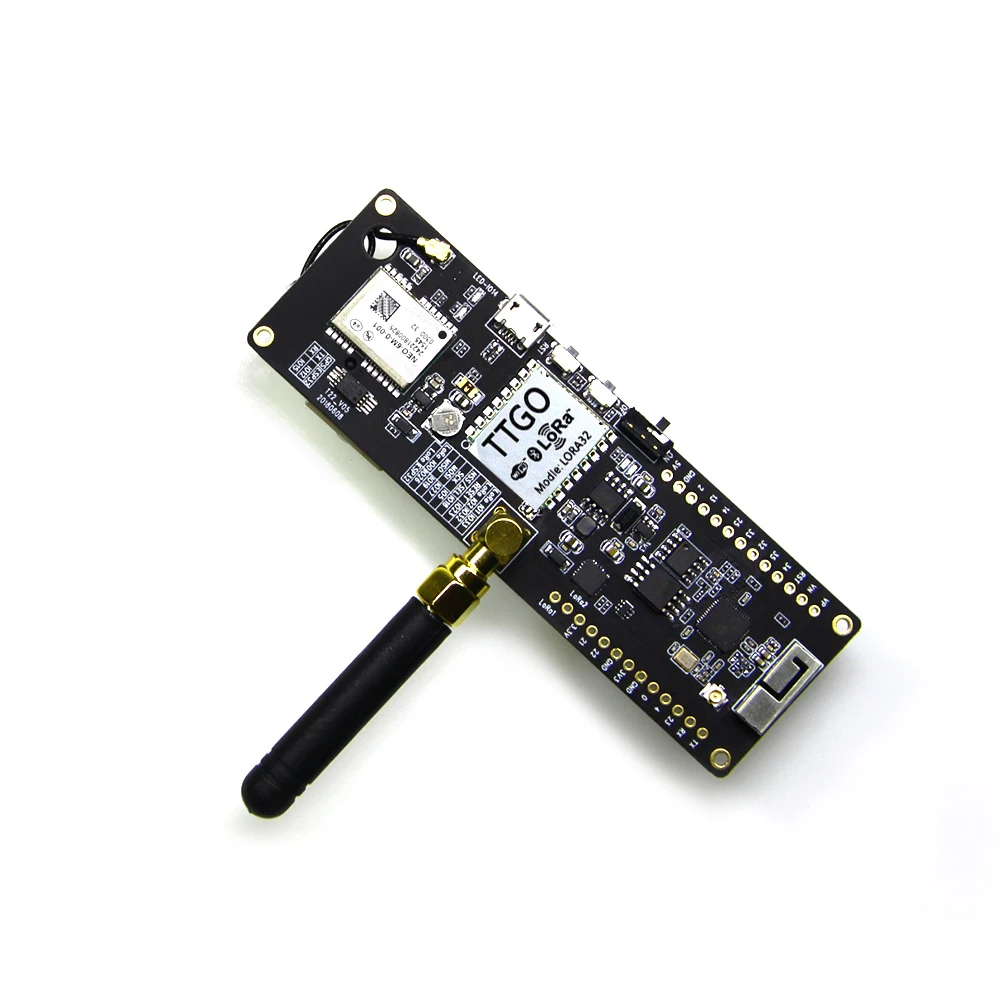 TTGO T-Beam ESP32 433/868/915Mhz WiFi Wireless Bluetooth Module ESP 32 GPS NEO-6M SMA LORA 32 18650 Battery Holder With SoftRF
TTGO T-Beam ESP32 433/868/915Mhz WiFi Wireless Bluetooth Module ESP 32 GPS NEO-6M SMA LORA 32 18650 Battery Holder With SoftRF