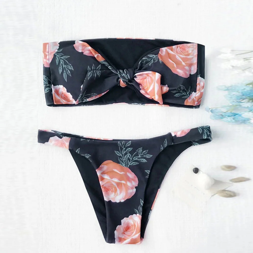 Swimwear Women Sexy Tankini Swimsuits Womens Black Floral Print Swimming Suit For Women Bow Elegant Two Piece Swim Suit Womens
Swimwear Women Sexy Tankini Swimsuits Womens Black Floral Print Swimming Suit For Women Bow Elegant Two Piece Swim Suit Womens