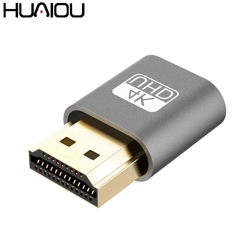 HUAIOU 2019 4K VGA Virtual Plug HDMI Dummy Adapter Virtual Display Emulator Adapter DDC Edid Support 1920x1080P For Video
HUAIOU 2019 4K VGA Virtual Plug HDMI Dummy Adapter Virtual Display Emulator Adapter DDC Edid Support 1920x1080P For Video