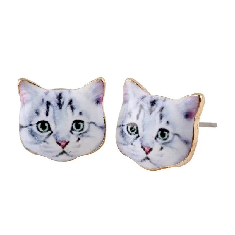SMJEL New Fashion Cute Cat Animal Black Kitten Head Stud Earrings for Women Costume Jewelry Female Brincos Birthday Gift OED006
SMJEL New Fashion Cute Cat Animal Black Kitten Head Stud Earrings for Women Costume Jewelry Female Brincos Birthday Gift OED006