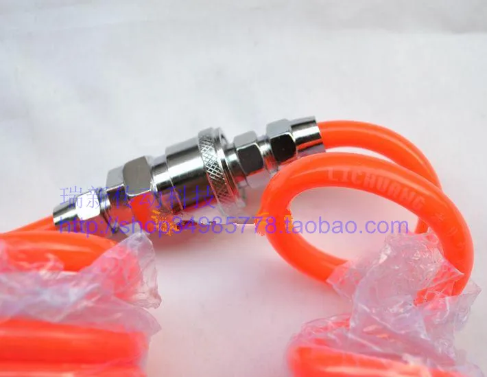 Tracheal Spiral tube PU10*6.5mm spring trachea quick connector Pneumatic Plastic Coil Tube Pipe Hose - Orange (15M-Length)
Tracheal Spiral tube PU10*6.5mm spring trachea quick connector Pneumatic Plastic Coil Tube Pipe Hose - Orange (15M-Length)