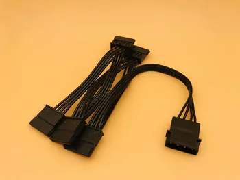Cable 18AWG Wire For Hard Drive 4Pin IDE Molex to 5-Port 15Pin SATA Power Cable Adapter Cord Lead HDD SSD PC Computer for Miner
Cable 18AWG Wire For Hard Drive 4Pin IDE Molex to 5-Port 15Pin SATA Power Cable Adapter Cord Lead HDD SSD PC Computer for Miner
