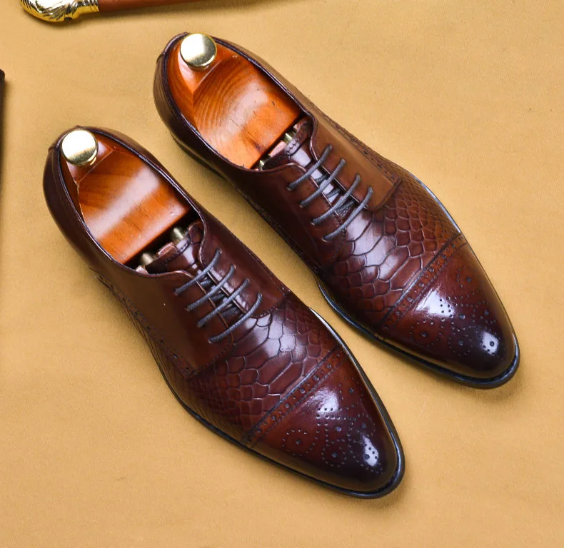 Brown US11 Genuine Calf Leather Dress Shoes Wedding Office Business Rubber Sole Mans Formal Footwear Luxury Men's Suit Shoes
Brown US11 Genuine Calf Leather Dress Shoes Wedding Office Business Rubber Sole Mans Formal Footwear Luxury Men's Suit Shoes