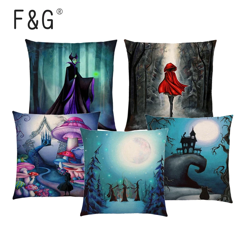 Alice Dreams Cute Cat Cushion Cover Magic Moon Night Wonderland Emerald Forest Witch Halloween Sofa Throw Pillow Case
Alice Dreams Cute Cat Cushion Cover Magic Moon Night Wonderland Emerald Forest Witch Halloween Sofa Throw Pillow Case