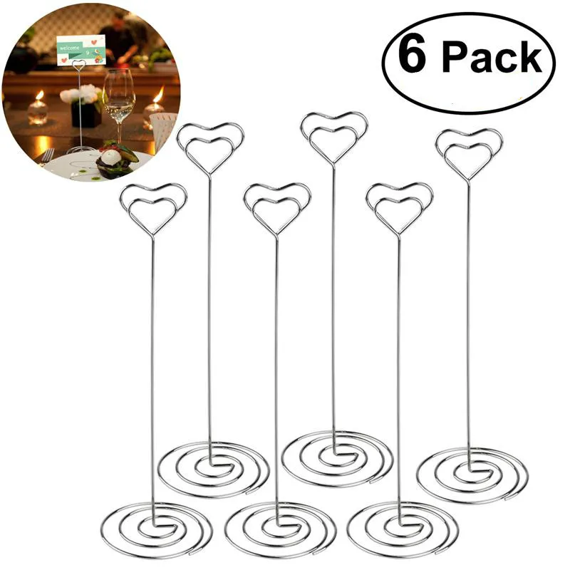 6pcs/Lot Place Card Holder Heart Shape Place Card Holder Table Number For Wedding Event Party Decoration
6pcs/Lot Place Card Holder Heart Shape Place Card Holder Table Number For Wedding Event Party Decoration