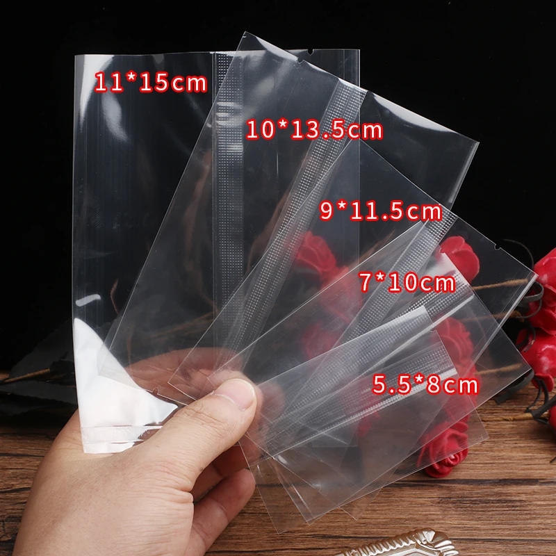 

Transparent Packaging bags Plastic Candy Bag Birthday Party Package Cake Bread Biscuit Chocolate Machine Sealing Bags 200pcs