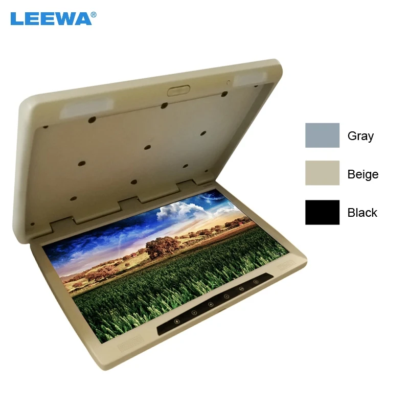 LEEWA Bus Car 22" inch Touch button Flipdown TFT LCD Roof Mounted HD Bus Monitor with IR transmitter Black, Grey, Beige #CA1299
LEEWA Bus Car 22" inch Touch button Flipdown TFT LCD Roof Mounted HD Bus Monitor with IR transmitter Black, Grey, Beige #CA1299