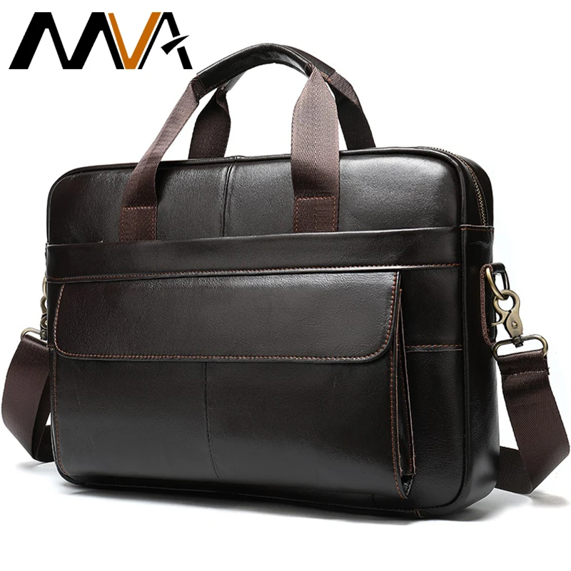 men's genuine leather briefcase men laptop bag busiess man computer bags mens breifcases handbag 1115 | Багаж и сумки