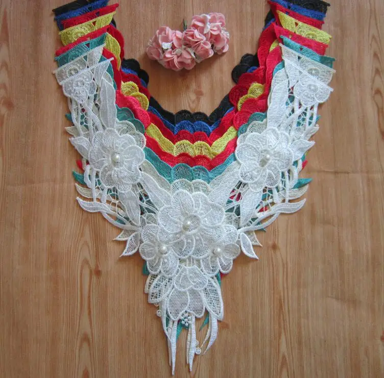 1 Piece 31*32cm Water Soluble Venice High Quality Pearl Lace Neckline Lace Collar Applique Fake Lace Patch
1 Piece 31*32cm Water Soluble Venice High Quality Pearl Lace Neckline Lace Collar Applique Fake Lace Patch