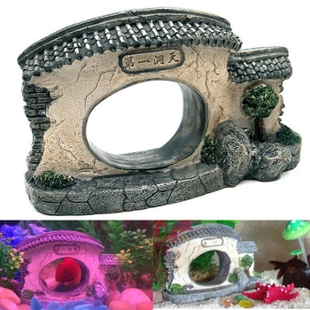 15cm Chinese Style Yard Fish Door Tank Ornament Aquarium Decoration Stones Shrimp Rock Cave Decoration Fish Hiding Toys
15cm Chinese Style Yard Fish Door Tank Ornament Aquarium Decoration Stones Shrimp Rock Cave Decoration Fish Hiding Toys