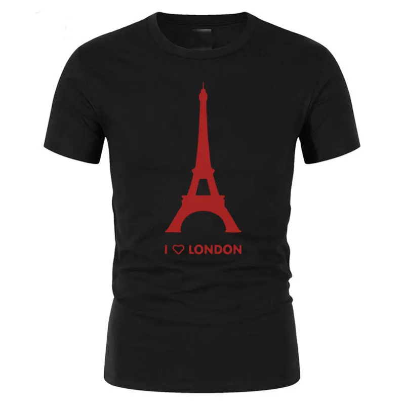 I Love London Funny Eiffel Tower Romantic Design Fashion Cotton Men Short Sleeve T shirt US Size
I Love London Funny Eiffel Tower Romantic Design Fashion Cotton Men Short Sleeve T shirt US Size