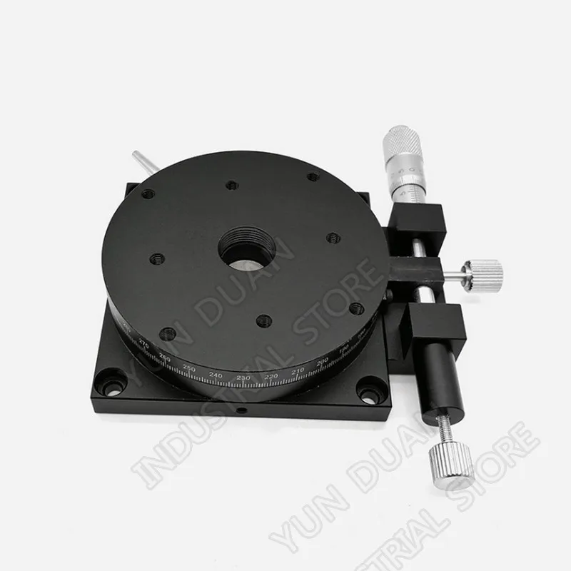 R Axis 80MM 3.2" Manual 360 degree Heavy Load Rotary sliding table Micrometer Precision Adjust Angle Platform Optical RSP80-L
R Axis 80MM 3.2" Manual 360 degree Heavy Load Rotary sliding table Micrometer Precision Adjust Angle Platform Optical RSP80-L