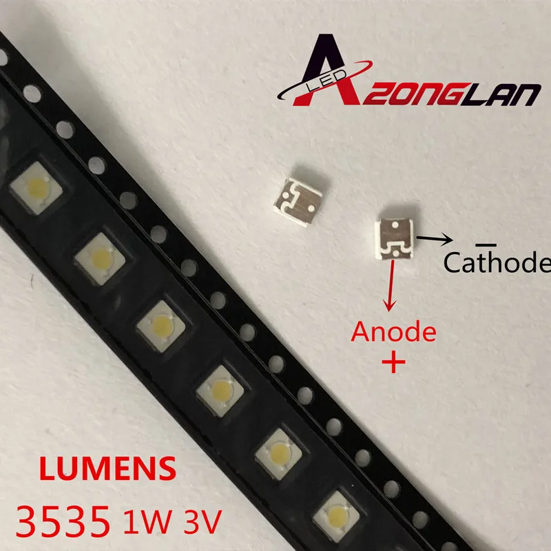 200PCS/Lot LUMENS LED Backlight 1W 3V 3535 3537 Cool white LCD Backlight for TV TV Application
200PCS/Lot LUMENS LED Backlight 1W 3V 3535 3537 Cool white LCD Backlight for TV TV Application