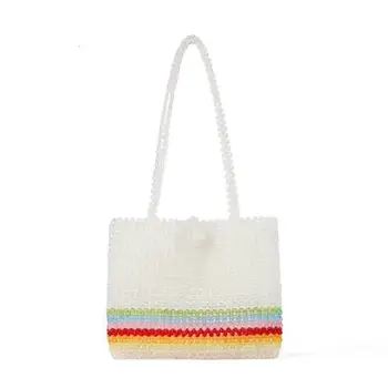 Beaded Bag Hand-woven Female Bag Oblique Cross Bead Bag Pearl String Package Fashion INS Heavy Metal Oblique Cross Bag
Beaded Bag Hand-woven Female Bag Oblique Cross Bead Bag Pearl String Package Fashion INS Heavy Metal Oblique Cross Bag