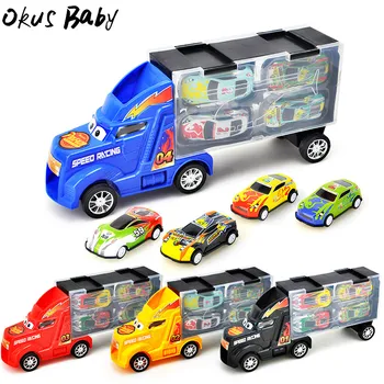 2019 Children's Toy Tractor Container Storage Box with Pull Back Metal Car Model Set Boy Gift 2/4 pull back metal cars For kids
2019 Children's Toy Tractor Container Storage Box with Pull Back Metal Car Model Set Boy Gift 2/4 pull back metal cars For kids