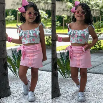 AU Toddler Kid Baby Girl Floral Clothes Ruffle Sling Top Dress Skirt 2PCS Set Summer Outfit Clothes
AU Toddler Kid Baby Girl Floral Clothes Ruffle Sling Top Dress Skirt 2PCS Set Summer Outfit Clothes