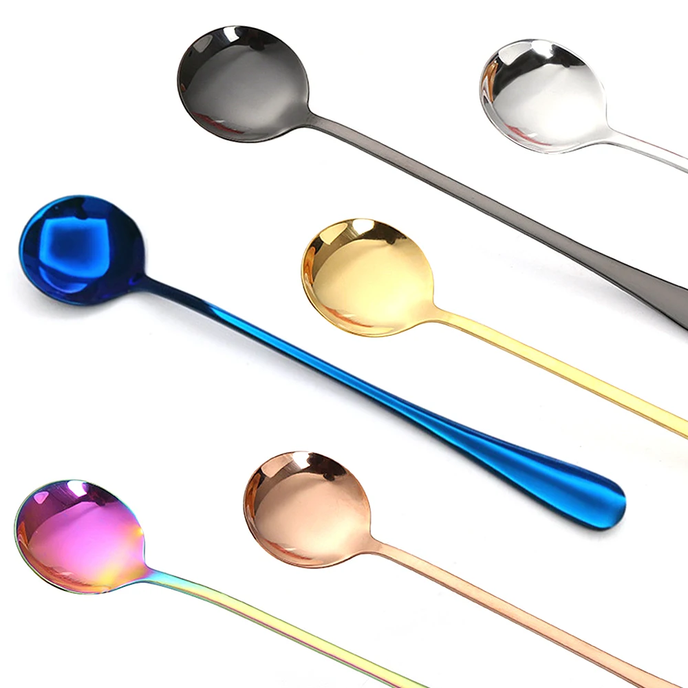 1Pcs Stainless Steel Round Head Spoon Creative Mug Coffee Spoon Ice Cream Dessert Tea Spoon Kitchen Accessories
1Pcs Stainless Steel Round Head Spoon Creative Mug Coffee Spoon Ice Cream Dessert Tea Spoon Kitchen Accessories