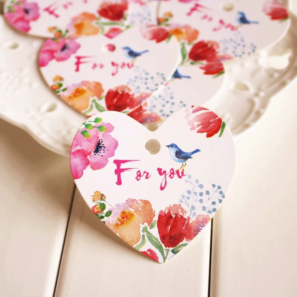 for you 50pcs heart shape bird singing design paper labels packaging decoration tags Scrapbooking DIY
for you 50pcs heart shape bird singing design paper labels packaging decoration tags Scrapbooking DIY
