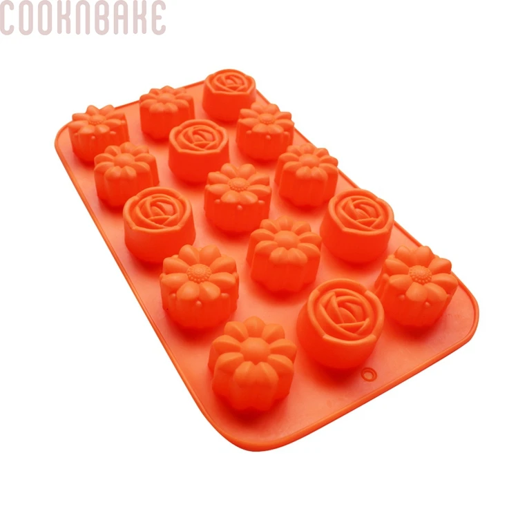 COOKNBAKE DIY Silicone Bakeware 15 Even Two Different Flower-Shaped Silicone Cake Mold Rose Flower jelly CDSM-307
COOKNBAKE DIY Silicone Bakeware 15 Even Two Different Flower-Shaped Silicone Cake Mold Rose Flower jelly CDSM-307