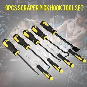 Oversea 9Pcs Scraper Pick Hook Kit Gasket Scraping Hose Removal Tool Set tools for the car
Oversea 9Pcs Scraper Pick Hook Kit Gasket Scraping Hose Removal Tool Set tools for the car
