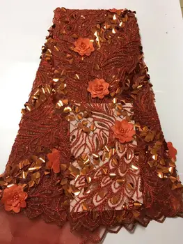 Latest Nigerian Tulle Lace sequins French Net Beaded 3D Flower Lace Fabric For Nigerian Wedding Embroidery African Lace Fabric
Latest Nigerian Tulle Lace sequins French Net Beaded 3D Flower Lace Fabric For Nigerian Wedding Embroidery African Lace Fabric