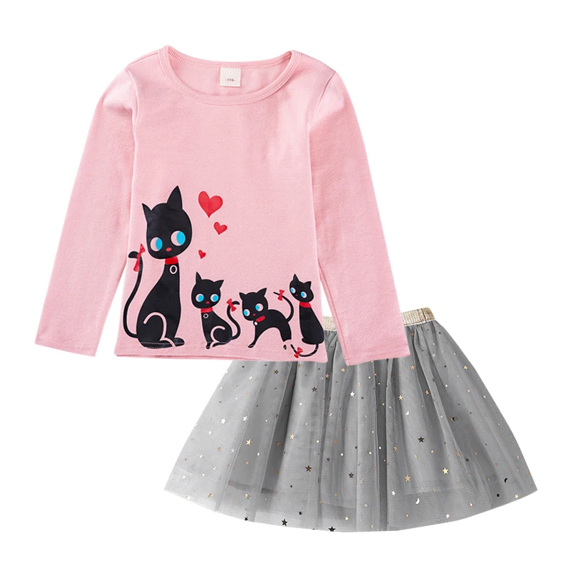 Children Clothing Spring Aurumn Baby Girls ClothesCotton Cute Cartoon Long-Sleeved T-Shirt + Mesh Dress 2pcs Girls Clothing Suit
Children Clothing Spring Aurumn Baby Girls ClothesCotton Cute Cartoon Long-Sleeved T-Shirt + Mesh Dress 2pcs Girls Clothing Suit