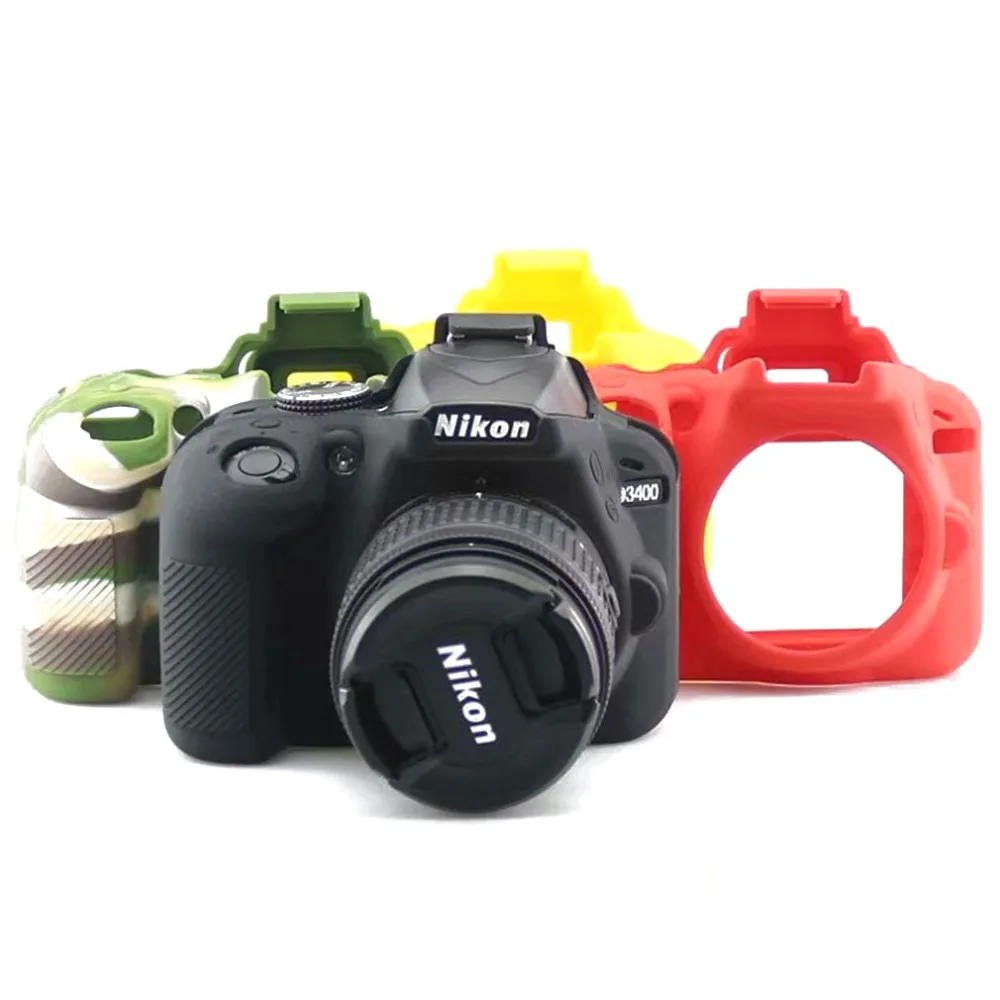 Rubber Silicon Protective Case Body Cover Soft camera bag for Nikon D3400 DSLR Protector Frame Skin case
Rubber Silicon Protective Case Body Cover Soft camera bag for Nikon D3400 DSLR Protector Frame Skin case